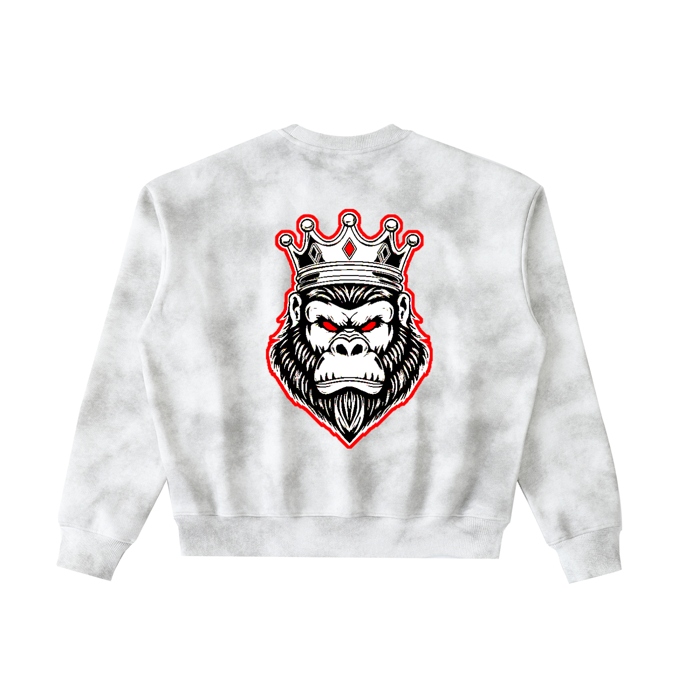 Dirty Washed Boxy Fleeced Sweatshirt